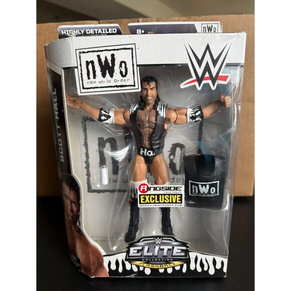 WWE Mattel Elite Ringside Exclusive SCOTT HALL NWO Flashback Figure WCW WWF READ - Picture 1 of 8